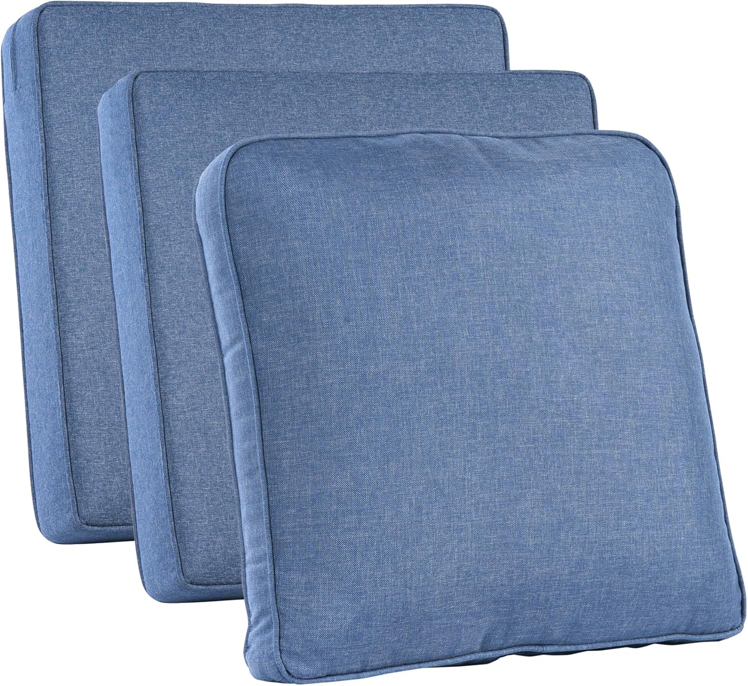 Outdoor Furniture Patio - Outdoor-Terrassenmöbel-Kissenbezüge, Denim-Blau, Wasserdicht mit Reißverschluss
