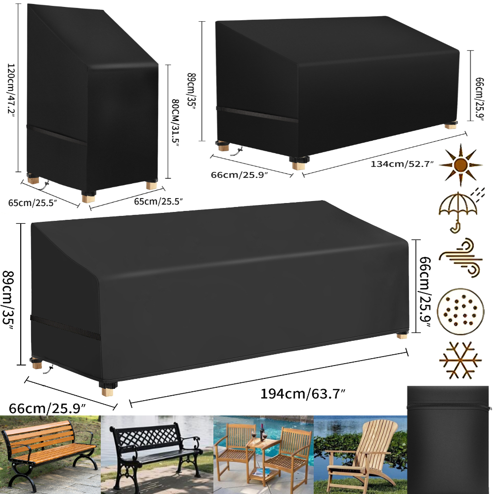 Outdoor Furniture Paint - Wasserdichte Gartenstuhl-Staubschutzhüllen Gartenmöbel-Schutz Outdoor-Sofa Regen- &