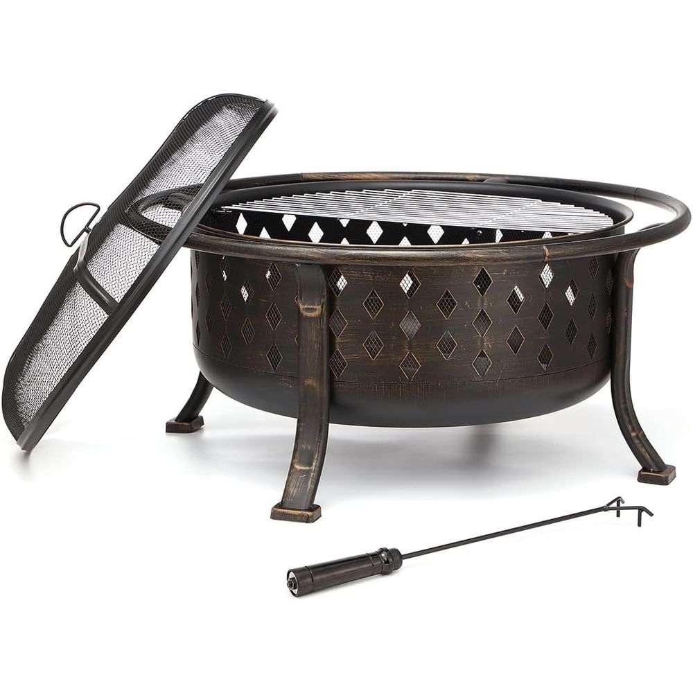 36 Zoll Outdoor-Feuerstelle au – Fire Pit Bowl Bewertung und Preis