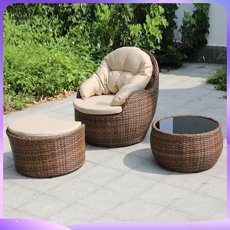 Wicker Outdoor-Sofa-Set für kl – Rattan Lounge Set Bewertung und Preis