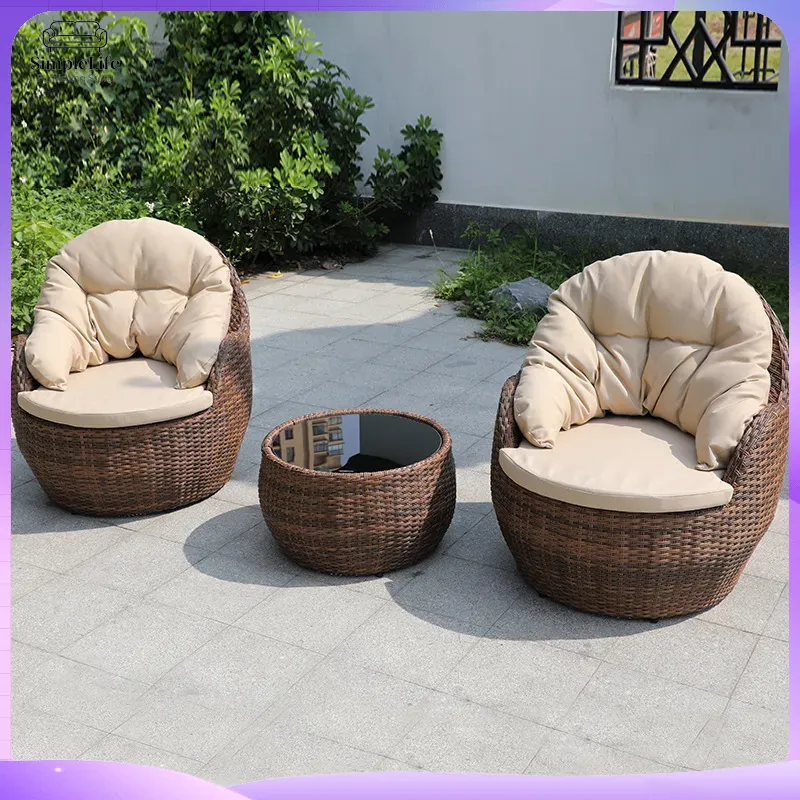 Wicker Outdoor-Sofa-Set für kl – Rattan Lounge Set Bewertung und Preis
