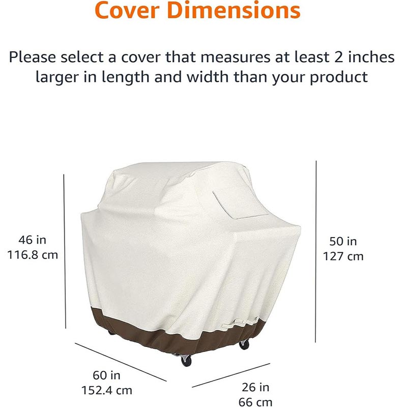 210D BBQ Beige Grillabdeckung  – Outdoor Furniture Europe Bewertung und Preis
