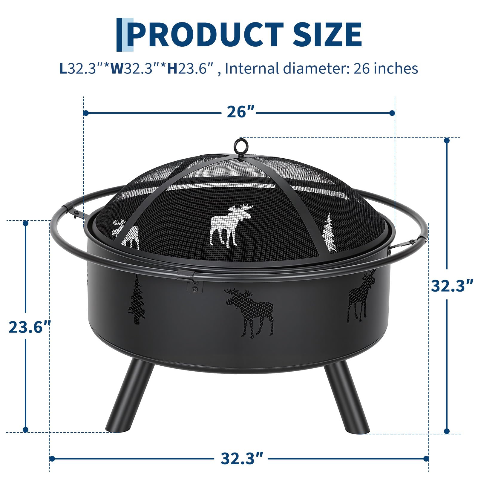 32 Zoll Feuerschale aus Holz m – Fire Pit Bowl Bewertung und Preis