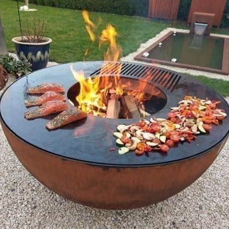 Großer Holzfeuer-Barbecue-Gril – Fire Pit Bowl Bewertung und Preis