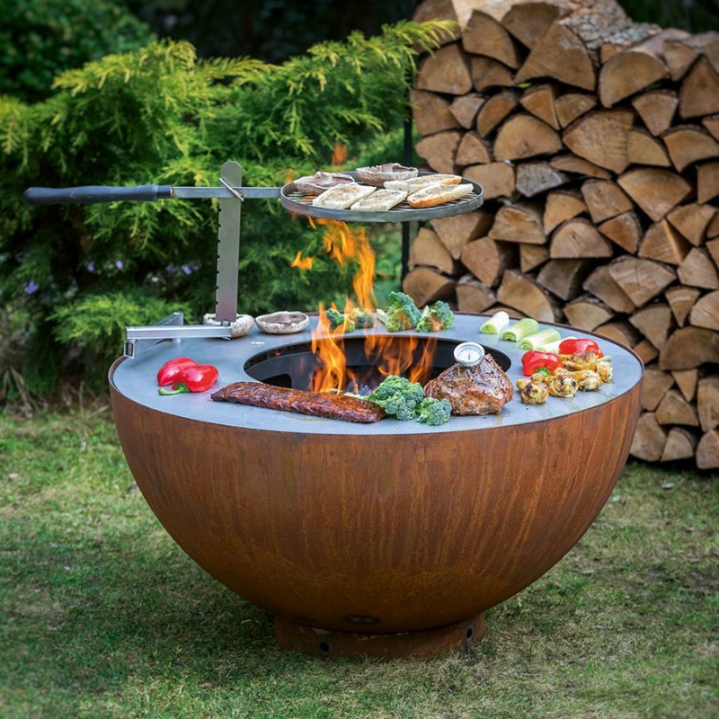 Großer Holzfeuer-Barbecue-Gril – Fire Pit Bowl Bewertung und Preis