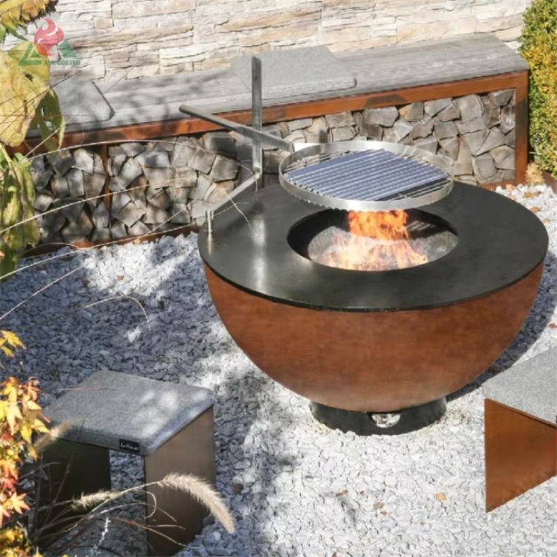 Großer Holzfeuer-Barbecue-Gril – Fire Pit Bowl Bewertung und Preis