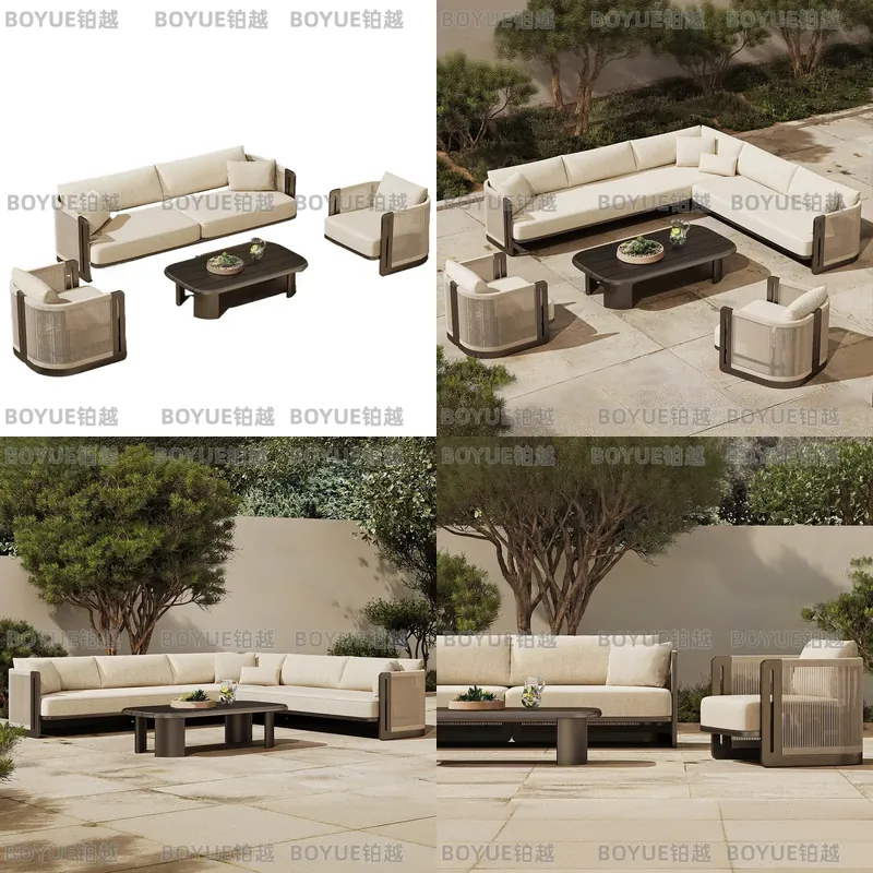 Outdoor-Rattan-Sofa-Set Alumin – Rattan Lounge Set Bewertung und Preis