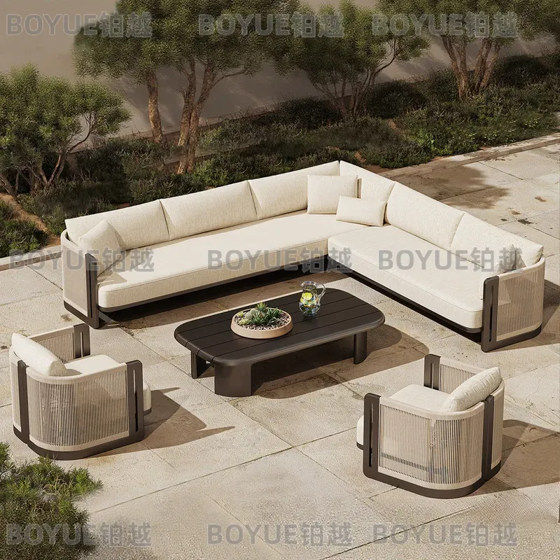 Outdoor-Rattan-Sofa-Set Alumin – Rattan Lounge Set Bewertung und Preis