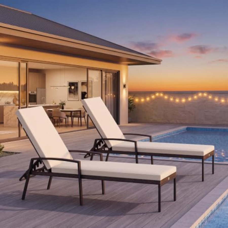 Gartenmöbel-Set: 2 Rattan-Lieg – Rattan Lounge Set Bewertung und Preis