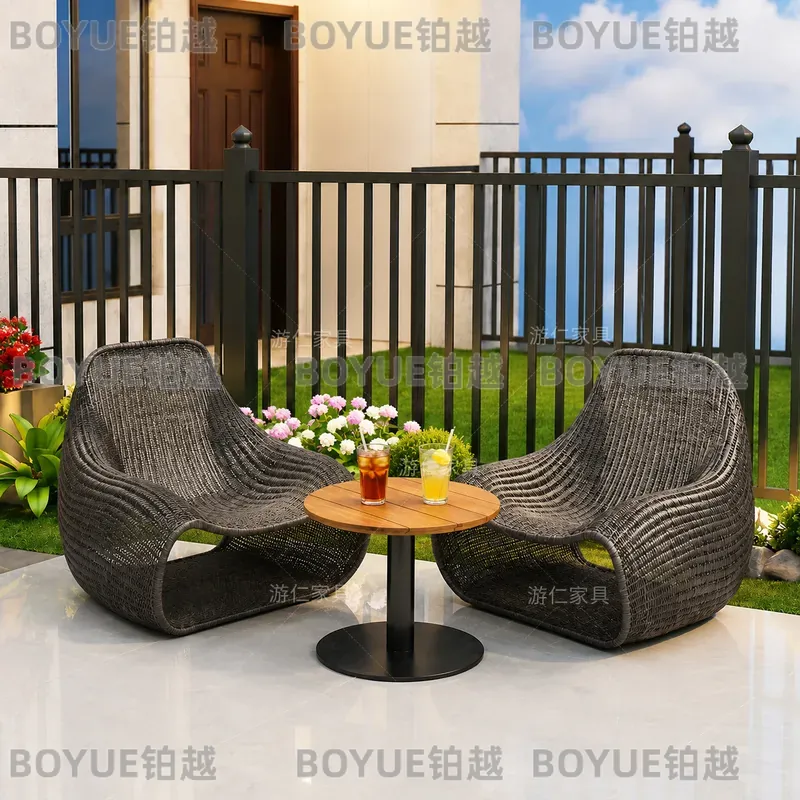 Outdoor-Rattan-Gartenmöbel-Set – Rattan Lounge Set Bewertung und Preis