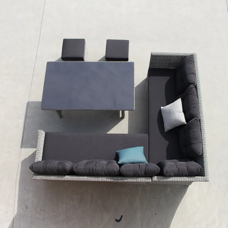 Outdoor PE-Rattan Lounge-Sofa- – Rattan Lounge Set Bewertung und Preis