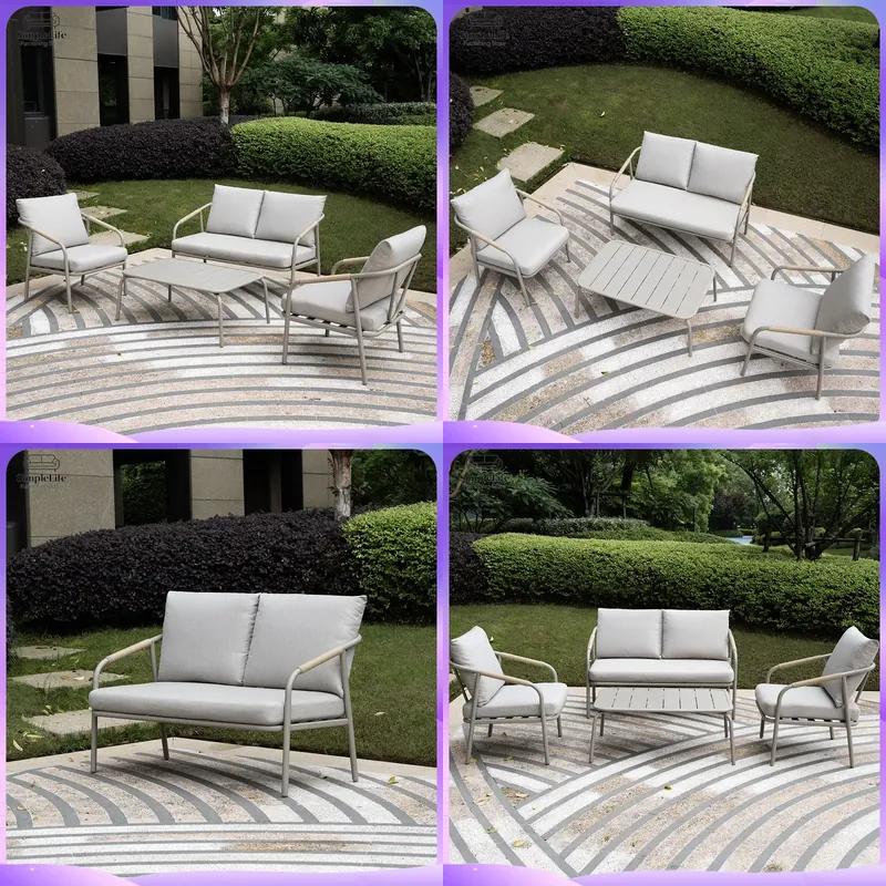 Nordisches Outdoor-Sofa-Set fü – Rattan Lounge Set Bewertung und Preis
