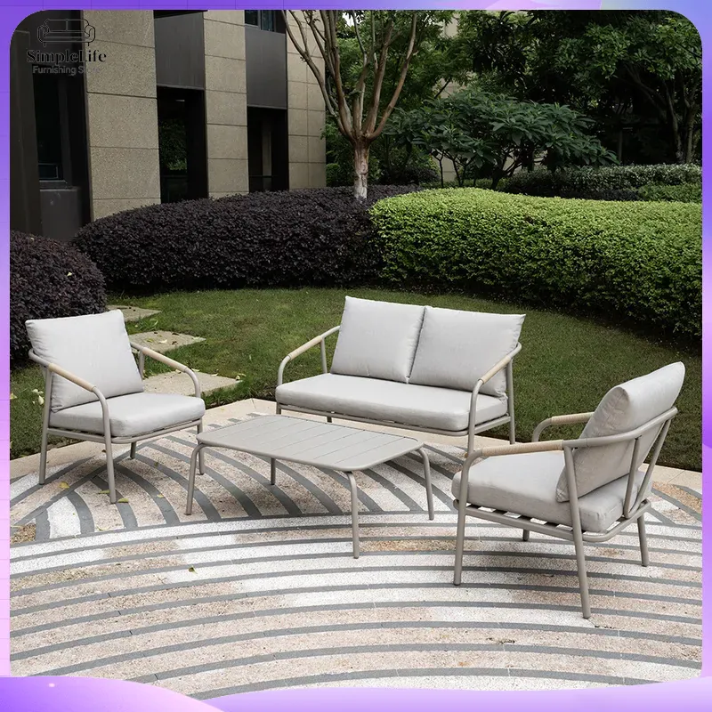 Nordisches Outdoor-Sofa-Set fü – Rattan Lounge Set Bewertung und Preis