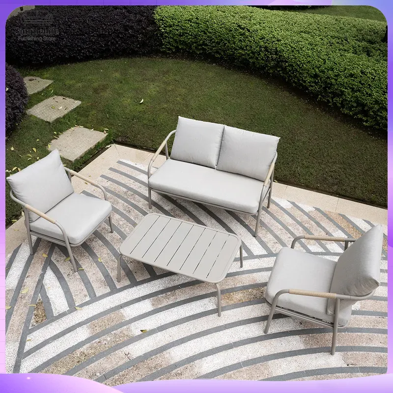 Nordisches Outdoor-Sofa-Set fü – Rattan Lounge Set Bewertung und Preis
