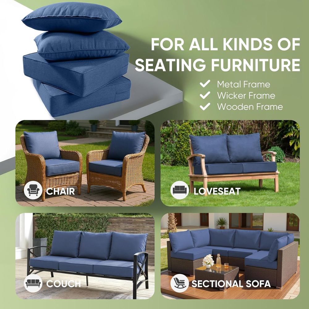 Outdoor-Möbelkissen, 6 Zoll di – Outdoor Furniture Patio Bewertung und Preis