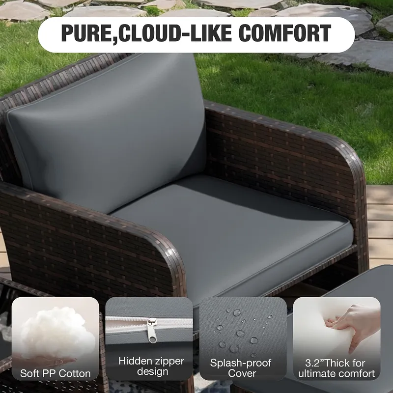 Gartenmöbel-Set, 5-teilig, Bal – Rattan Lounge Set Bewertung und Preis