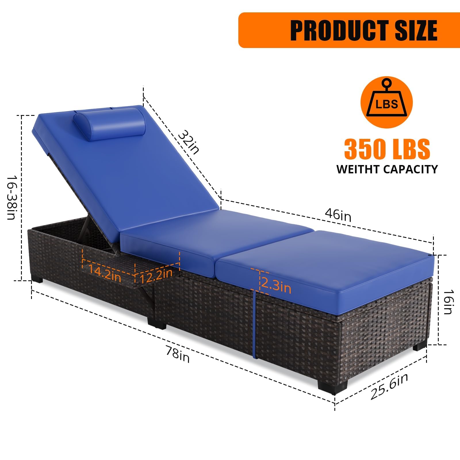 Outdoor-Liegestuhl-Set, 2 Stüc – Rattan Lounge Set Bewertung und Preis